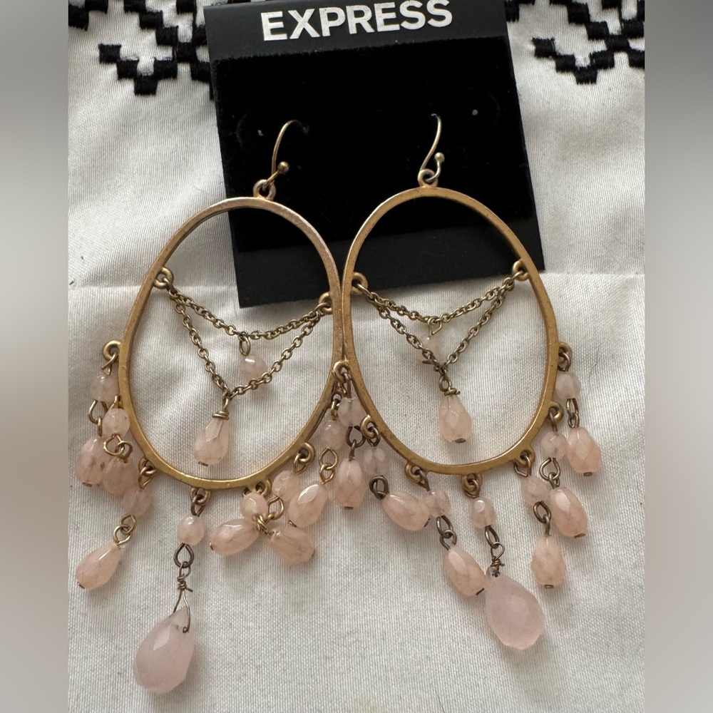 Express Rose Chandelier Earrings